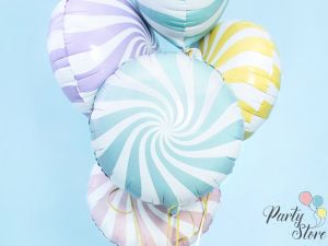 Фолиев балон candy 35см светло синьо