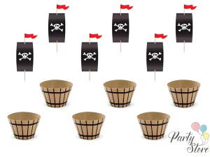 Комплект за кексчета Pirates Party (1 пкт. / 6 бр.)