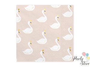 Салфетки Lovely Swan 33х33см  (1 пкт. / 20 бр.)