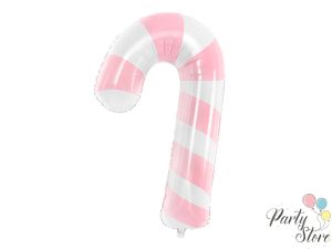 Фолиев балон Candy cane 50x82 см розов