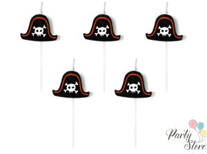 Свещи за рожден ден Pirates Party 2см  (1 пкт. / 5 бр.)