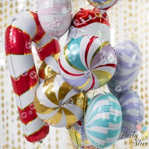 Фолиев балон Candy 35см микс