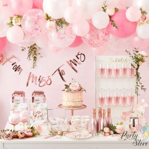 Лента за моминско парти Floral Bride to Be 10х75см