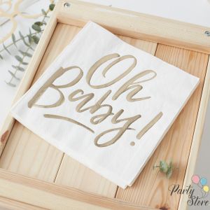 Салфетки за бебешко парти Oh-Baby! 16,5х16,5см (1 пкт. / 16 бр.)