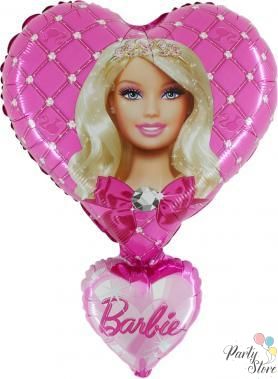 Фолиев балон Фигура Barbie 71 см