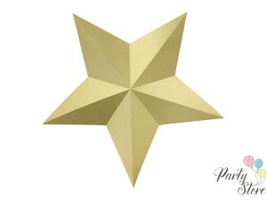 Звезди за декорация златни (1 пкт. / 6 бр.)