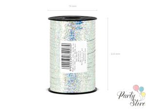 Декоративна лента сребриста 5мм/225м