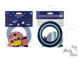 Висяща декорация Space микс (1 пкт. / 5 бр.)
