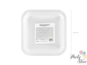 Чинии Pirates Party червени 20x20cm (1 пкт. / 6 бр.)