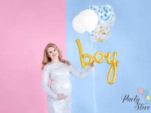 Фолиев балон Boy златен 63.5x74см
