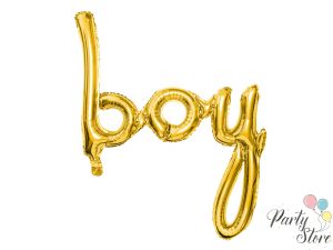 Фолиев балон Boy златен 63.5x74см