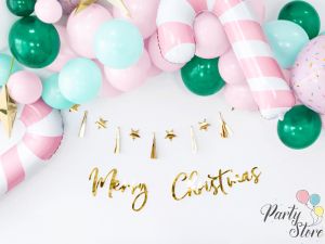 Фолиев балон Candy cane 50x82 см розов