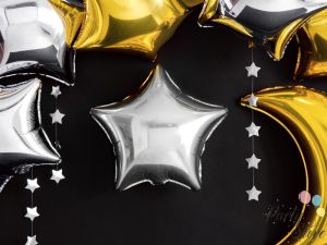Гирлянд Звезди сребрист 3.6м