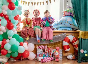 Фолиев балон Дядо Коледа 26х31 см микс (1 пкт. / 5 бр.)