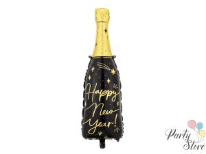 Фолиев балон Бутилка Happy New Year 39,5х98 см микс