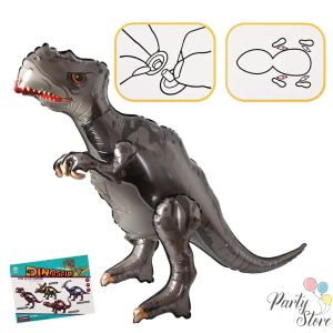 Фолиев балон Динозаври  4D с подвижни крака 120x70 см. Tyrannosaurus
