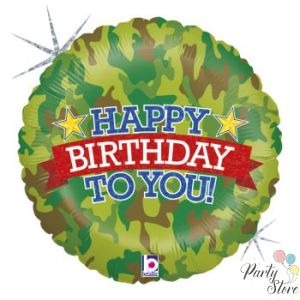 Фолиев балон Happy Birthday Army 46 см