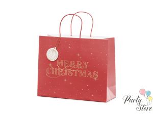 Подаръчна торбичка Merry christmas 32.5 x 26.5 x 11.5 см.