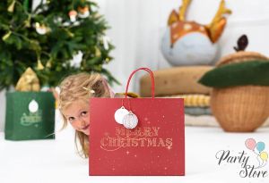 Подаръчна торбичка Merry christmas 32.5 x 26.5 x 11.5 см.