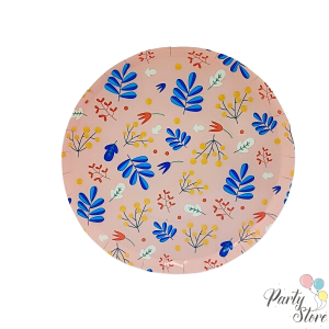 Xартиена чиния цветя 9" (1 пкт. / 8 бр.)
