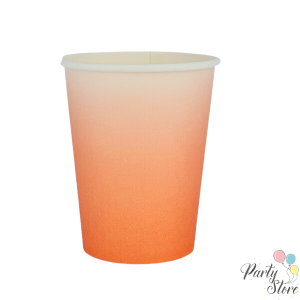 Xартиена чаша корал 9OZ (1 пкт. / 8 бр.)