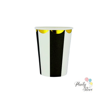 Хартиена чаша черен бонбон 9OZ (1 пкт. / 8 бр.)