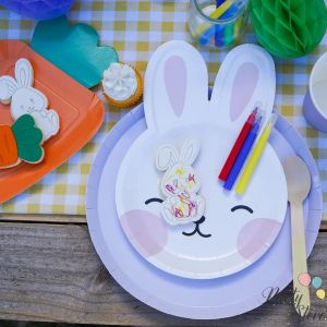 Xартиена чиния заек (1 пкт. / 8 бр.)