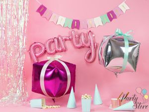 Фолиев балон Party, 80x40 см, розово