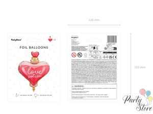 Фолиев балон Love potion, 54х66 см, микс