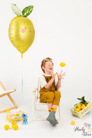 Фолиев балон Лимон, 50х75 см, микс
