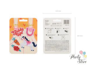 Лепенки за дрехи Giddy up, микс, 2-7x3.5-7 cm (1 пкт. / 5 бр.)