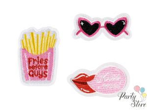 Лепенки за гладене Kiss me, микс, 4.5-6.5x3-6 cm (1 пкт. / 3 бр.)