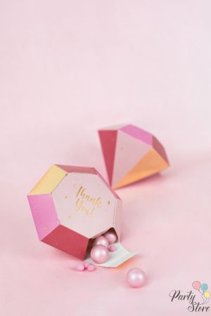 Кутии Diamonds, 10x12x11.5 cm, микс (1 пкт. / 6 бр.)