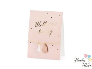 Картичка с гривна Will you be my Maid of honor, 10.5x14.8cm