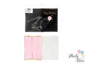 Картичка Happy Birthday, 10.5x14.8см