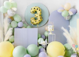 Дървен топер Happy Birthday, 16.5см
