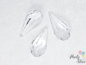 Висулки Капки, безцветни, 23 x 51 mm (1 пкт. / 5 бр.)