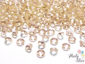 Диамантени конфети, златни, 12 mm (1 пкт. / 100 бр.)