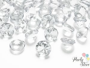 Диамантени конфети, безцветни, 20 mm (1 пкт. / 10 бр.)