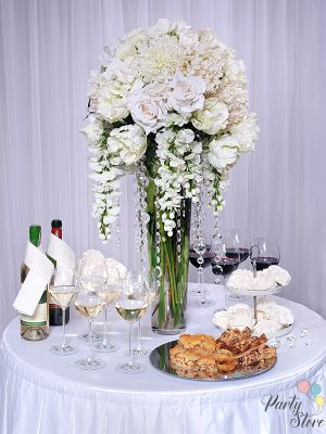 Кристален гирлянд, безцветен, 1м