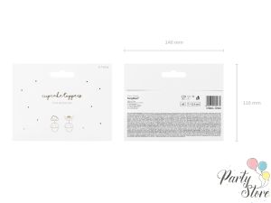 Топери за кексчета - Облаци и Крила, 12,5 см (1 пкт. / 6 бр.)
