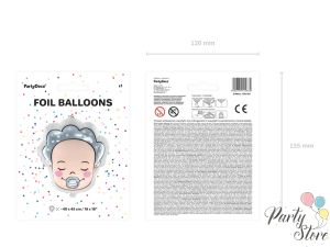 Фолиев балон Baby - Boy, 40х45см, микс