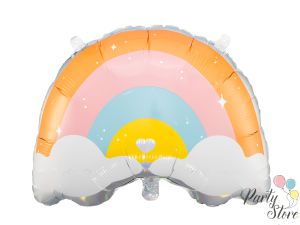 Фолиев балон Rainbow, 55х40см, микс