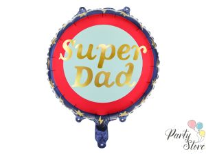 Фолиев балон Super Dad 45см микс