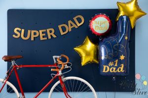 Фолиев балон Super Dad 45см микс
