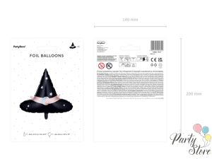 Фолиев балон Witch Hat, 66,5x57,5 см, микс
