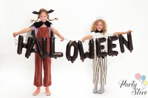 Фолиев балон Хелоуин, 280х46 см, черен