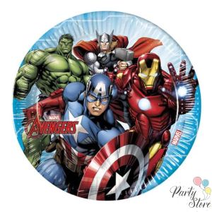 Xартиена чиния Отмъстителите / Avengers 23см (1 пкт. / 8 бр.)