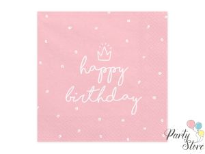 Салфетки Happy Birthday, 33x33 см (1 пкт. / 20 бр.)