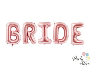 Фолиев балон Bride, 280x86см, розово злато